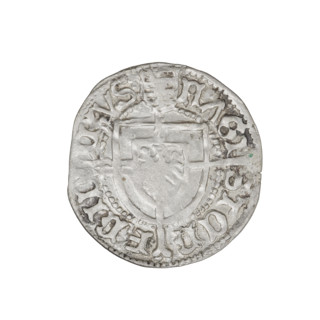 Teutonic groschen, Frederick of Saxony (Grand Master; 1498–1510); publisher: Hans Wesner (fl.