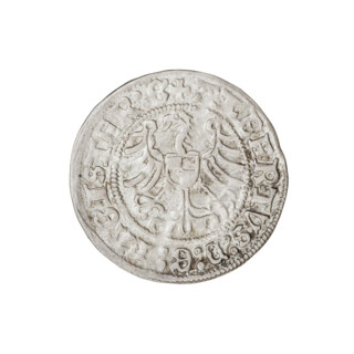 Teutonic groschen, Albrecht Hohenzollern (prince in Prussia; Grand Master; 1490–1568), R6 (rarity).