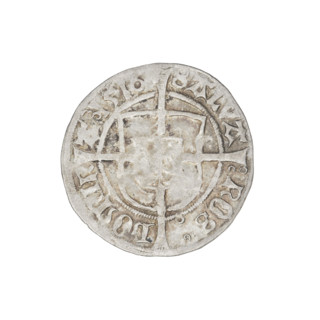 Teutonic groschen, Albrecht Hohenzollern (prince in Prussia; Grand Master; 1490–1568). Obverse: