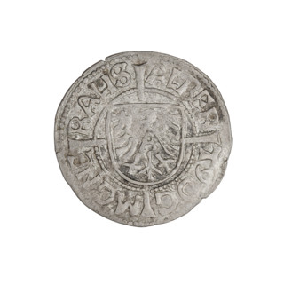 Teutonic groschen, Albrecht Hohenzollern (prince in Prussia; Grand Master; 1490–1568); Wille,