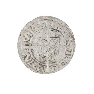 Teutonic groschen, Albrecht Hohenzollern (1490–1568); publishers: Wille, Albrecht (fl. 1520–?),