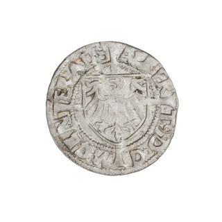 Teutonic groschen, Albrecht Hohenzollern (prince in Prussia; Grand Master; 1490–1568); Wille,