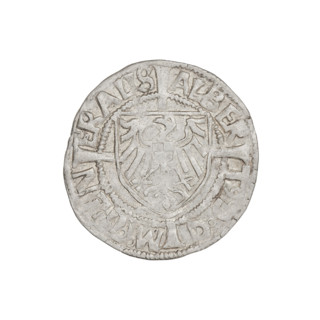 Teutonic groschen, Albrecht Hohenzollern (prince in Prussia; Grand Master; 1490–1568); Wille,