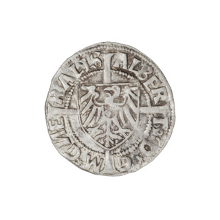 Teutonic groschen, Albrecht Hohenzollern (prince in Prussia; Grand Master; 1490–1568); Wille,