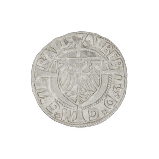 Teutonic groschen, Albrecht Hohenzollern (prince in Prussia; Grand Master; 1490–1568); Wille,