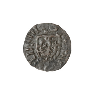 Teutonic szelag forgery from the period; forgeries from the period. Teutonic Order's shield