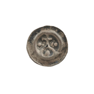 denarius - bracteate, cross on arcade I (iconographic), Richard, Anthony (1841-1894), AR mark, moon