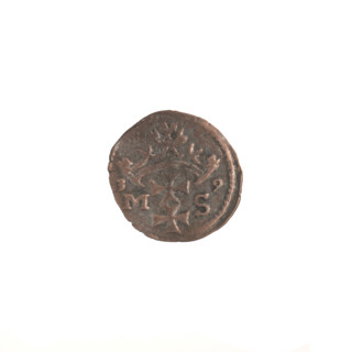 Gdansk denarius, Sigismund I the Old (King of Poland; 1506–1548). Polish silver coin (denarius).