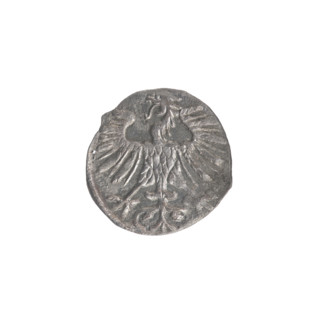 Lithuanian denarius, Sigismund II Augustus (King of Poland; 1544–1572); emblems of the Jagiellon