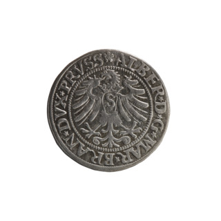 Albrecht Hohenzollern (Prince of Prussia; 1490–1568) — coin, 1533, Königsberg, Ducal Prussia