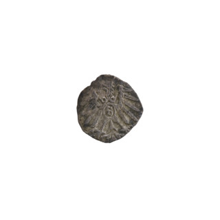 Denarius, Nimptsch (Nimsch). Obverse: Letter A with Hohenzollern coat of arms below; date numerals