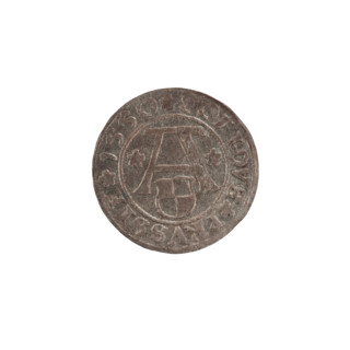 szelag by Nimptsch (Nimsch), Hans; R (rarity). Obverse: Prussian eagle with crowned letter S on its