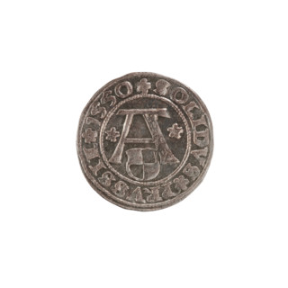 szelag, Nimptsch (Nimsch), Hans, R (rarity). Obv.: Prussian eagle, on its chest the crowned letter