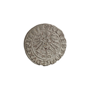 szelag, Nimptsch (Nimsch), Wolf, R1 (rarity); eagles, rosettes, Hohenzollern (coat of arms);