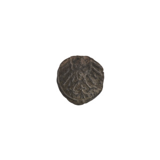 Denarius, Nimptsch (Nimsch), Wolf, R5 (rarity); obverse: in the beaded border the letter A beneath