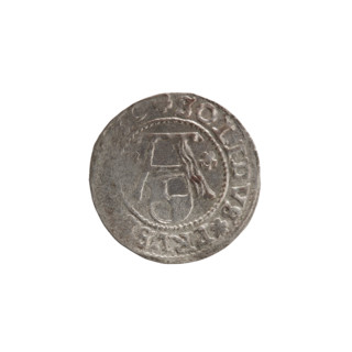 szelag by Gerhard Lentz; publisher Lauterbach. R1 (rarity). Obv.: Prussian eagle with crowned