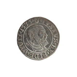 Decius Grosz, Jost Ludwik (fl. 1528–1535). Silver coin, 1535, Ducal Prussia (Königsberg). Obverse: