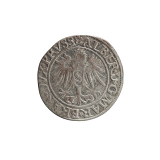 grosz, Decius, Jost Ludwik (fl. 1528-1535); eagles; Albrecht Hohenzollern (Prince of Prussia;