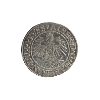 Artist: Decius Grosz (Jost Ludwik) (fl. 1528–1535). Object: coin, Ducal Prussia (1525–1701), 1535,
