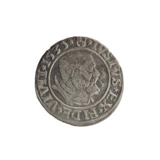 grosz, Decius, Jost Ludwik (fl. 1528–1535); subject: eagles, Albert of Prussia (Prince of Prussia;