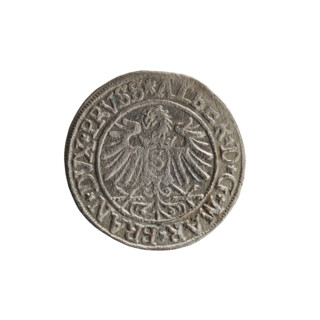grosz, Decius, Jost Ludwik (fl. 1528-1535); eagles; Albrecht Hohenzollern (Prince of Prussia;