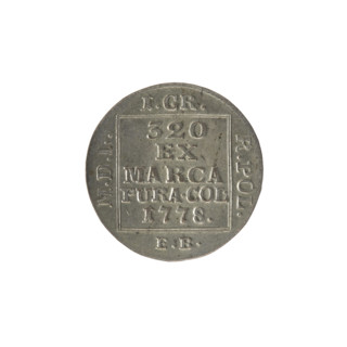 silver Crown groschen, Stanislaw August Poniatowski (King of Poland; 1764–1795), Brenn, Efraim (fl.