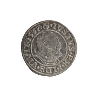 Obverse: Prussian eagle; on its chest a crowned letter S. On the rim between the pearl borders an