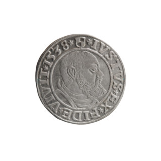 Obverse: Prussian eagle; on its chest a crowned letter S. On the rim between the pearl borders an