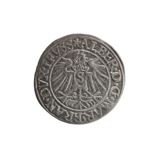 Obverse: Prussian eagle; on its chest a crowned letter S. On the rim between the pearl borders an