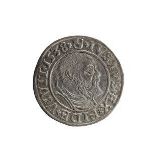 grosz, Decius, Jost Ludwik (fl. 1528-1535), Vogelwaider (Vogelwaid), Eustachius, publisher; eagles;
