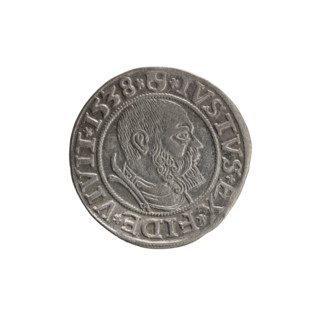 Obverse: Prussian eagle, on its chest a crowned letter S. On the rim between the pearl borders an