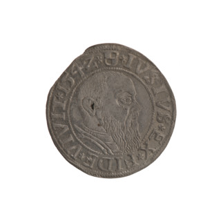 Obverse: Prussian eagle; on its chest a crowned letter S. In the rim between the pearl borders an