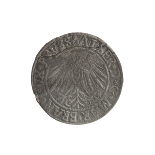 grosz; Schilling, Maciej, publisher; Decjusz, Jost Ludwik (fl. 1528–1535); poor (preservation
