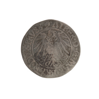 grosz; Schilling, Maciej, publisher; Decjusz, Jost Ludwik (fl. 1528-1535); Albrecht Hohenzollern