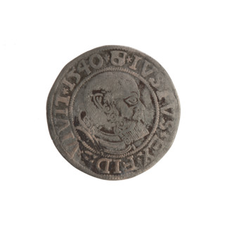 Obverse: Prussian eagle; on its chest a crowned letter S. On the rim between the pearl borders an