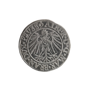 grosz; Schilling, Maciej, publisher; Decjusz, Jost Ludwik (fl. 1528–1535); eagles; Hohenzollern