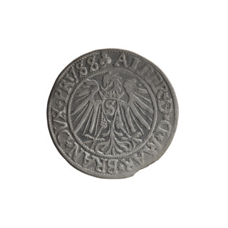Publisher: Maciej Schilling; engraver: Jost Ludwik Decjusz (fl. 1528–1535). Subject: Albrecht