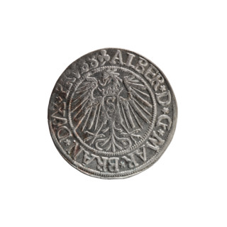 grosz; Schilling, Maciej, publisher; Decjusz, Jost Ludwik (fl. 1528-1535); eagles; Albrecht
