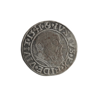 Grosz; Schilling, Maciej; R0 (rarity). Albrecht Hohenzollern (Prince of Prussia; 1490–1568).