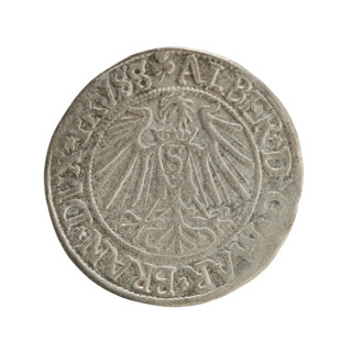 grosz, Schilling, Maciej, R0 (rarity), Albrecht Hohenzollern (Prince of Prussia; 1490–1568) –