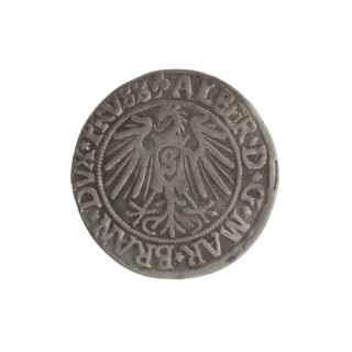 grosz, Schilling, Maciej, R0 (rarity), eagles, trefoils, hoard from the village of Wsola (numism),