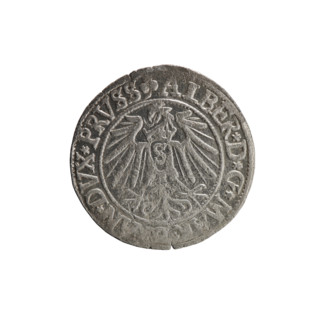 grosz, Schilling, Maciej, R0 (rarity), Albrecht Hohenzollern (Prince of Prussia; 1490-1568) —