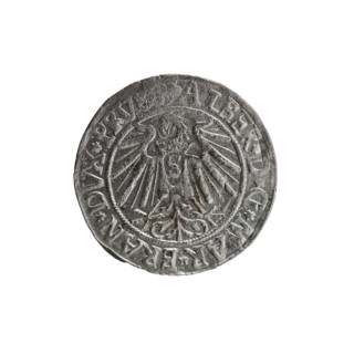 grosz, Schilling, Maciej, R0 (rarity), Albrecht Hohenzollern (Prince of Prussia; 1490-1568) -