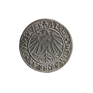 grosz, Schilling, Maciej, R0 (rarity), eagles, Albrecht Hohenzollern (Prince of Prussia; 1490–1568)