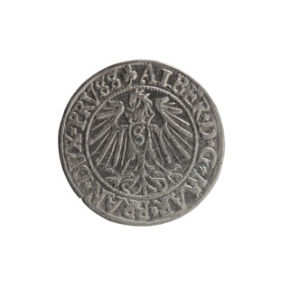 grosz, Schilling, Maciej, R0 (rarity), eagles, Albrecht Hohenzollern (Prince of Prussia; 1490–1568)
