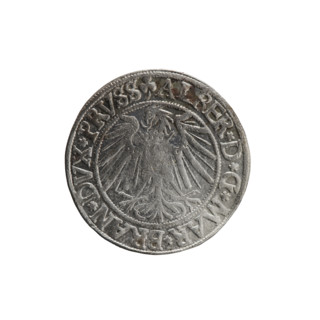 grosz, Schilling, Maciej, R0 (rarity), eagles, Albrecht Hohenzollern (Prince of Prussia; 1490–1568)