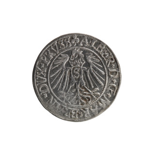 grosz, Schilling, Maciej, R0 (rarity), Albrecht Hohenzollern (Prince of Prussia; 1490–1568) -