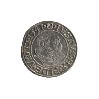 grosz, Schilling, Maciej, R3 (rarity). Albrecht Hohenzollern (Prince of Prussia; 1490–1568) —