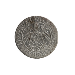 grosz, Schilling, Maciej, R0 (rarity), eagles, Albrecht Hohenzollern (Prince of Prussia; 1490–1568)