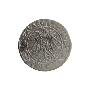 grosz, Schilling, Maciej, R0 (rarity), Albrecht Hohenzollern (Prince of Prussia; 1490-1568) —